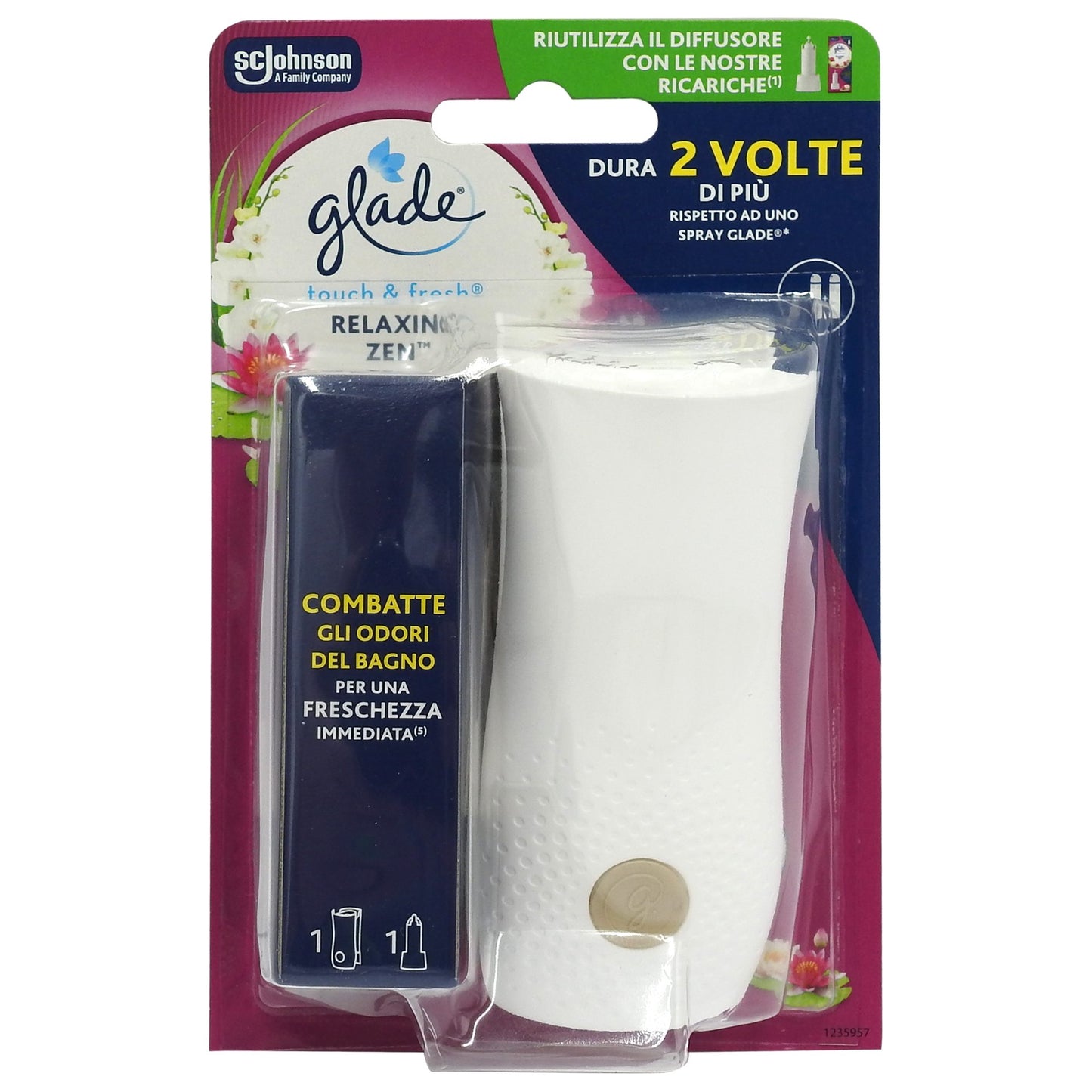 Rezerva Glade Microspray, Odorizant Camera Concentrat, Aroma Relaxing Zen, Format Spray, 10 ml