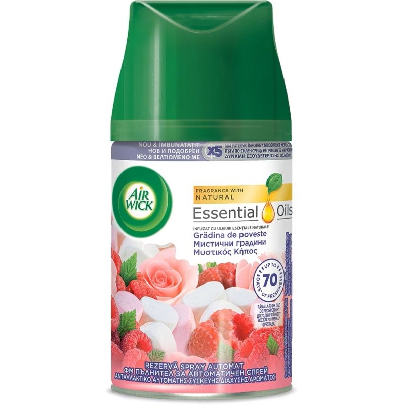 Air Wick Rezerva Odorizant Camera, Parfum Gradina de Poveste, Tehnologie Life Scents, Aerosol 250 ml