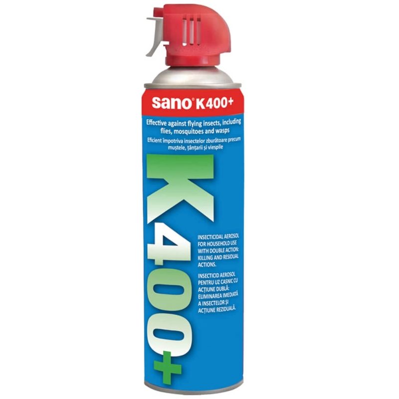 Sano K400, Insecticid Spray Pentru Gandaci Si Furnici, Efect Rezidual De Lungă Durată, 500 ml