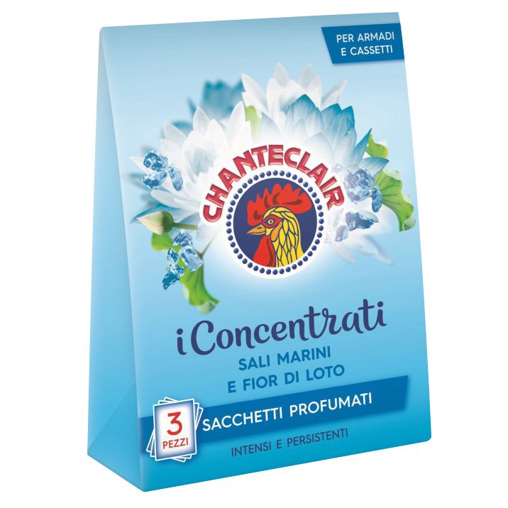 Chante Clair Odorizant Dulap, Capsule Parfumate Flori de Lotus, Protectie Haine, 3 Bucati