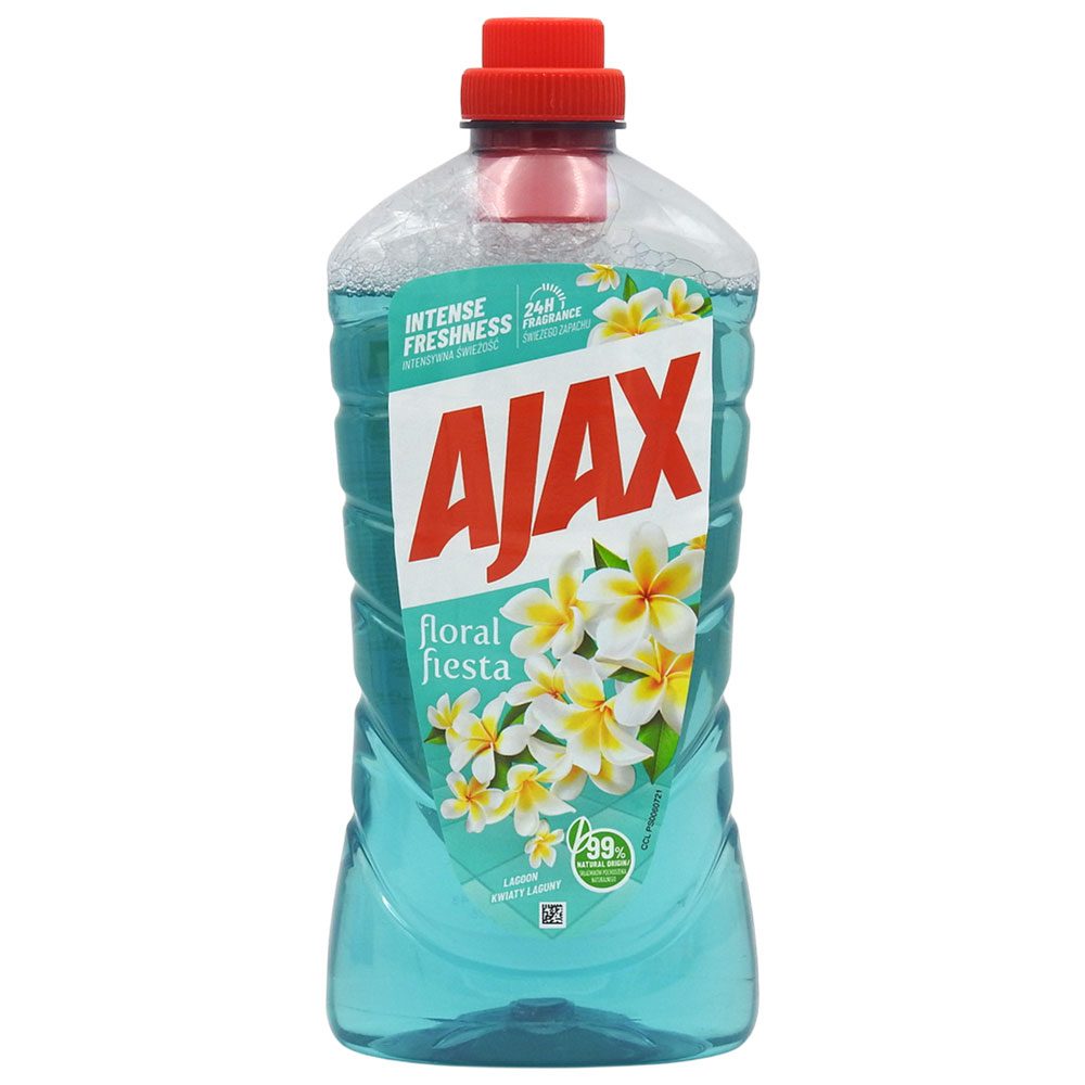 Detergent Universal Pentru Pardoseli Ajax, Parfum Lagoon Flowers, Prospețime De Lungă Durată, Lichid, 1 L