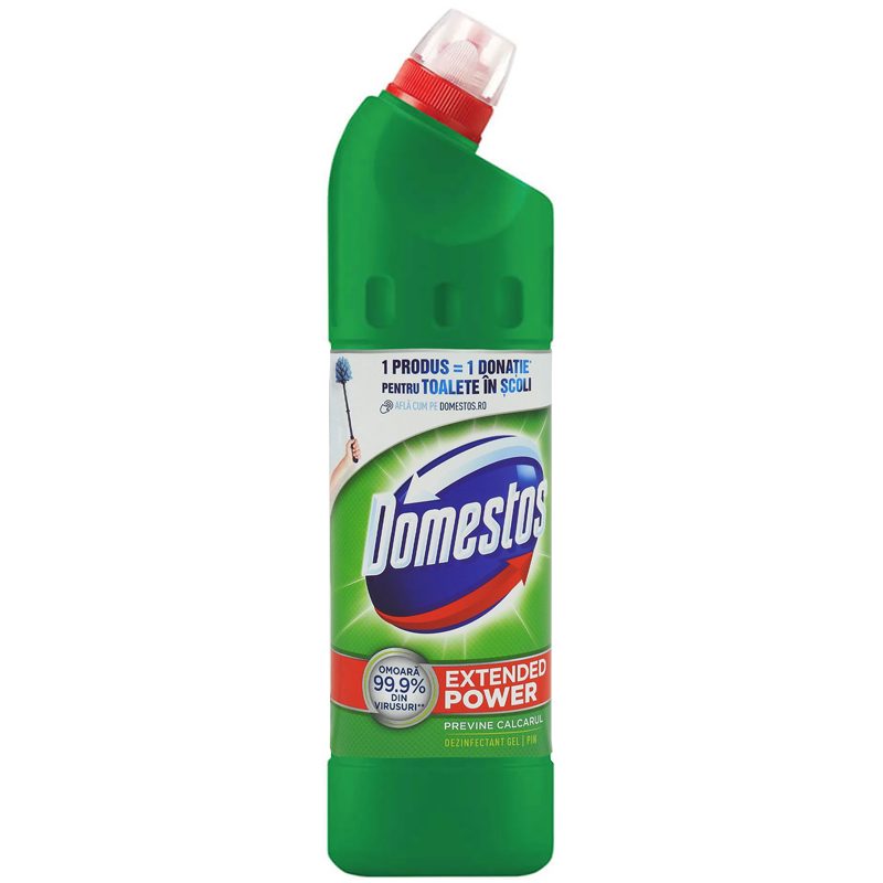 Domestos, Soluție Lichid WC, Curățare Toaletă Îngrijorată, 750 ml