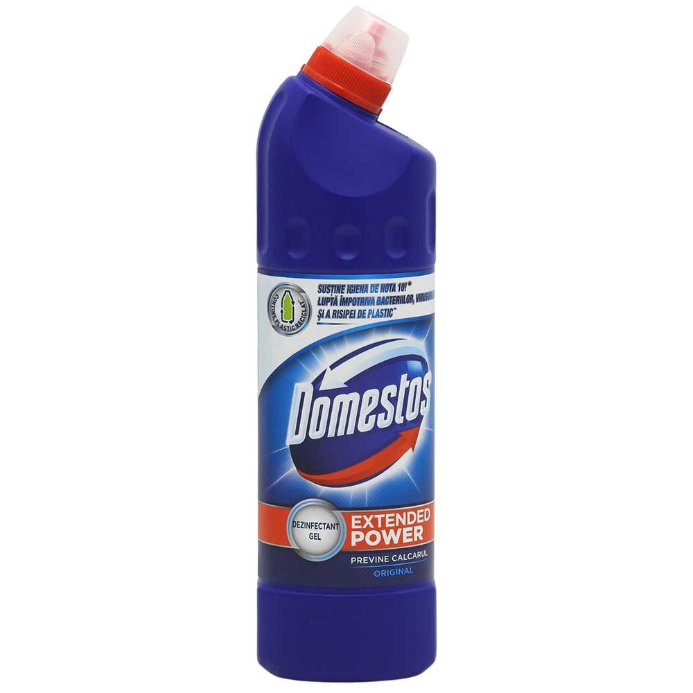 Domestos Solutie Dezinfectanta WC, Inalbitor Gel Thick Bleach, Protectie Impotriva Calcarului, Original, 750 ml