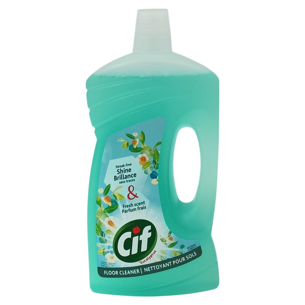 Detergent Pardoseli Cif Floor Expert, Parfum Floral Green, Formula Curatare Rapida, Recipient Plastic, 1 L