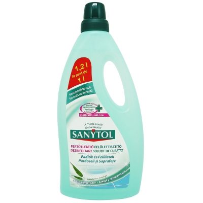 Sanytol Dezinfectant Universal, Solutie pentru Pardoseli si Suprafete, Fara Clor, Parfum Eucalipt, 1.2 L