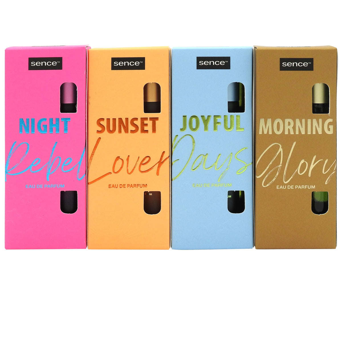 Apa de Parfum Sence, Parfum Compact pentru Femei, Pulverizator Tip Spray, Recipient Portabil, 15 ml, Diverse Sortimente