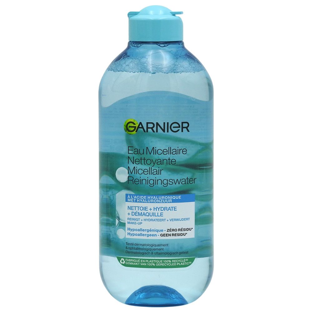 Garnier Apa Micelara Revitalizanta Cu Acid Hyaluronic Si Extract De Aloe Vera, Pentru Toate Tipurile De Ten, 400 ml
