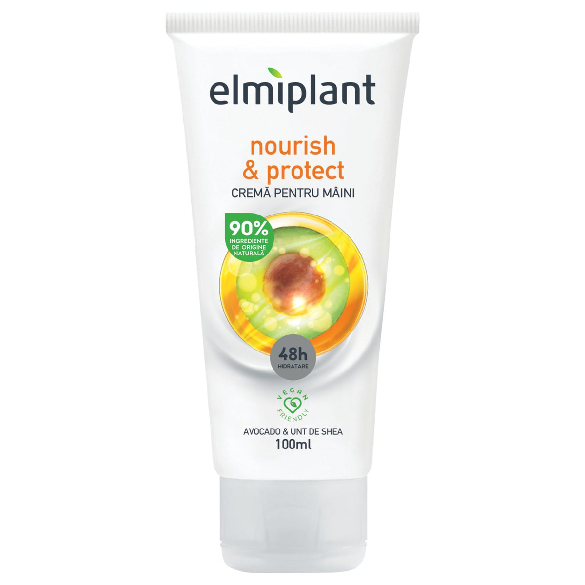 Elmiplant Crema de Maini Nutritiva, Hidratare Intensa si Protectie, Ingrediente Naturale, Pentru Piele Uscata si Sensibila, 100 ml