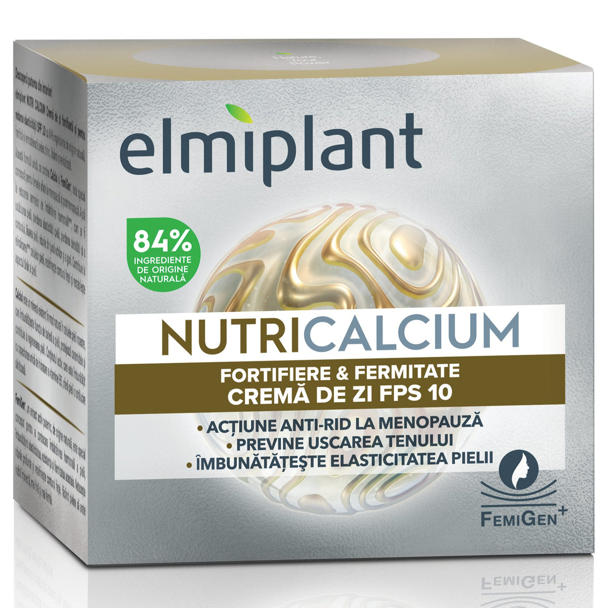 Elmiplant Crema de Zi NutriCalcium, Crema Fortifiere si Fermitate pentru Ten Matur, Complex cu Calciu, Hrana Intensa si Elasticitate, 50 ml