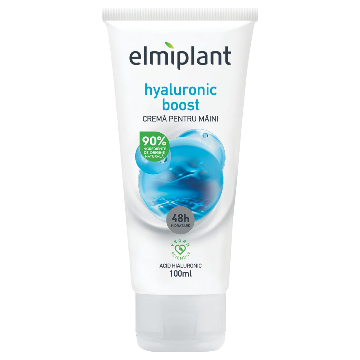Elmiplant Crema de Maini Hyaluronic Boost, Hidratare Intensa cu Acid Hialuronic, Textura Usoara, 100 ml