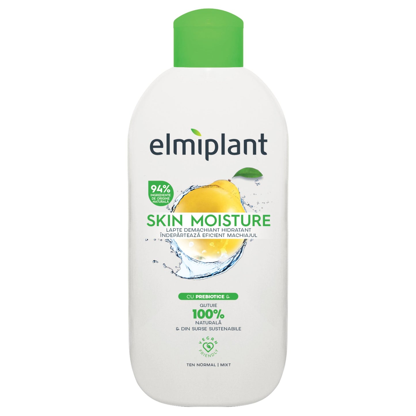 Elmiplant Skin Moisture Lapte Demachiant, Hidratare Intensă și Curățare Delicată, Ten Normal și Mixt, 200 ml