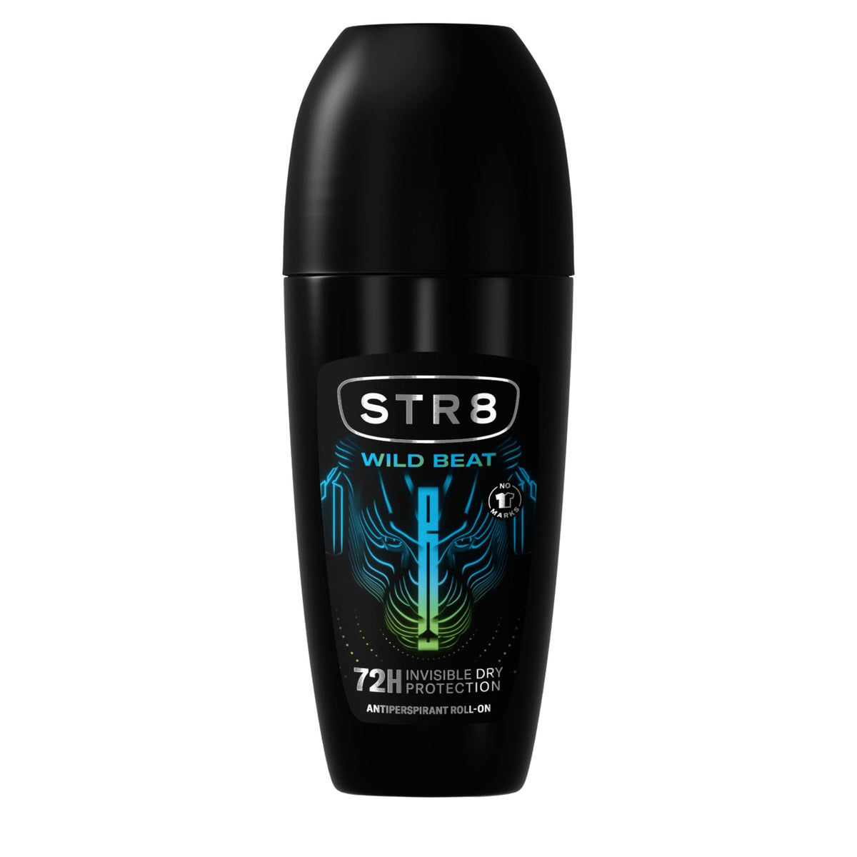 STR8 Deodorant Roll-On Wild Beat, Protectie de Lunga Durata fara Pete, Formula Energizanta pentru Barbati, 50 ml