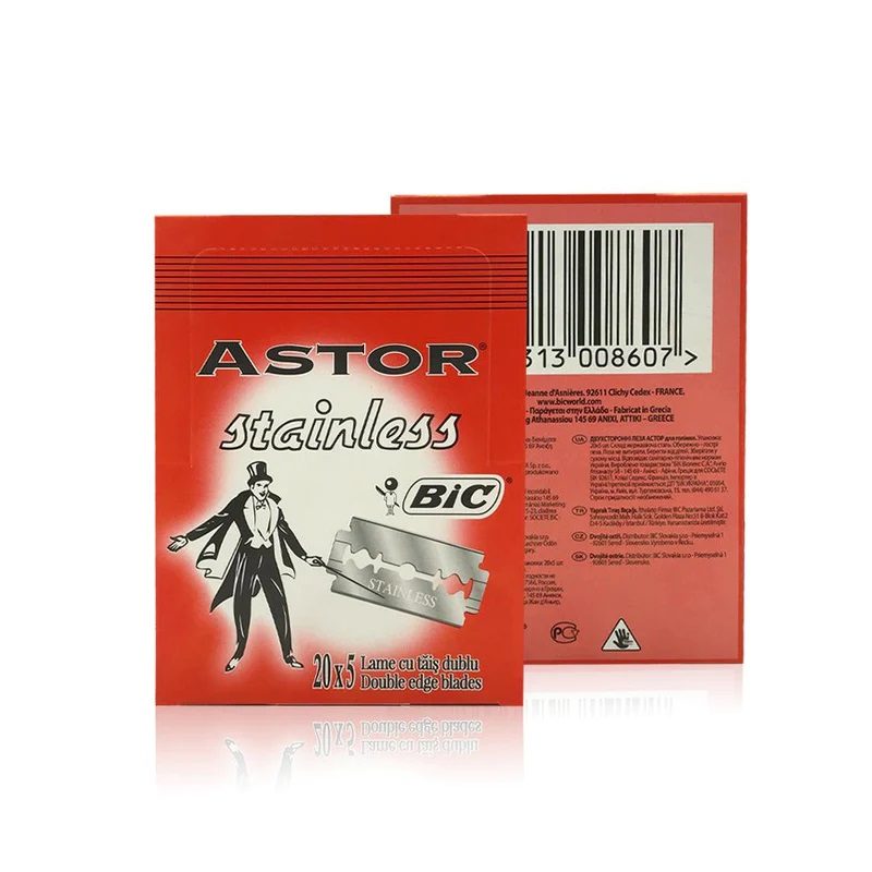 Astor Lame de Ras Clasice, Otel Inoxidabil, 100 Bucati