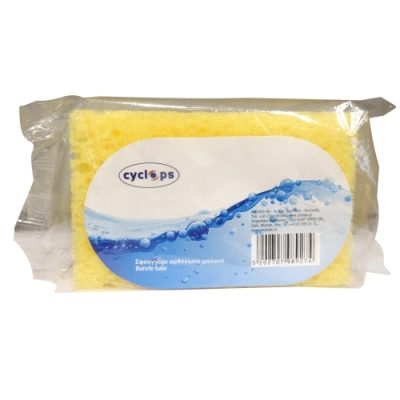 Burete de Baie Moale, Textură Delicată pentru Piele Sensibilă, Formă Ergonomică, Material Sintetic Absorbant, 1 Bucată, Albastru