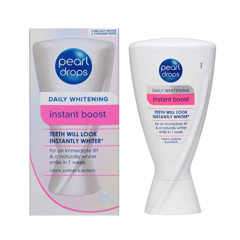 Pearl Drops Gel Albire Dinti, Instant Boost pentru Stralucire Imediata si Albire Profesionala, 50 ml