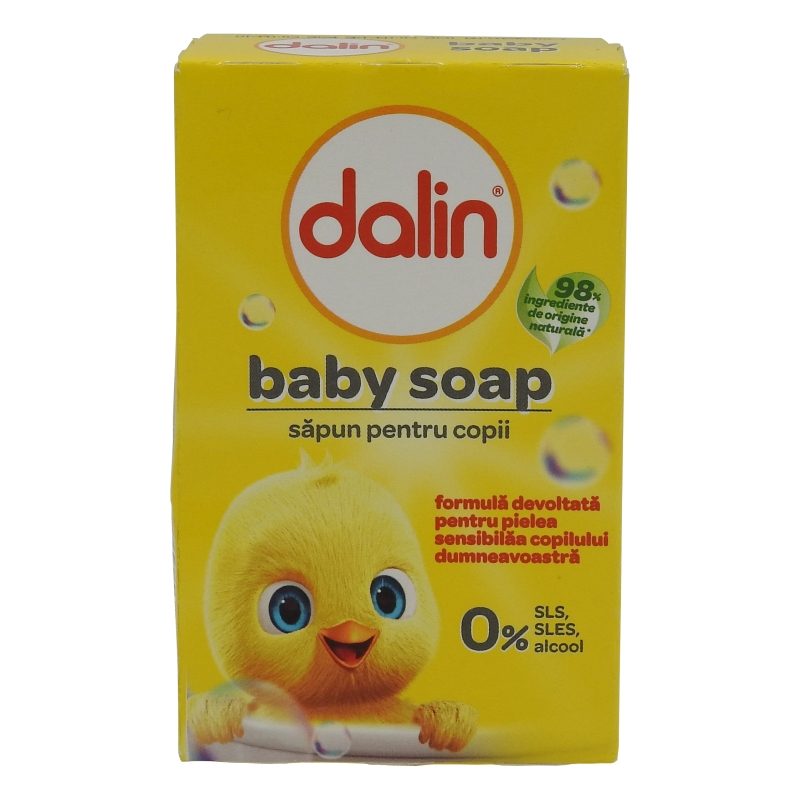 Săpun Solid Dalin Baby, Formulă Delicată Pentru Copii, Hipoalergenic, 6 x 100 g