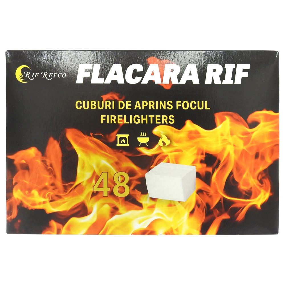 Pastile de Aprins Flacara Rif, pentru Foc, 48 buc