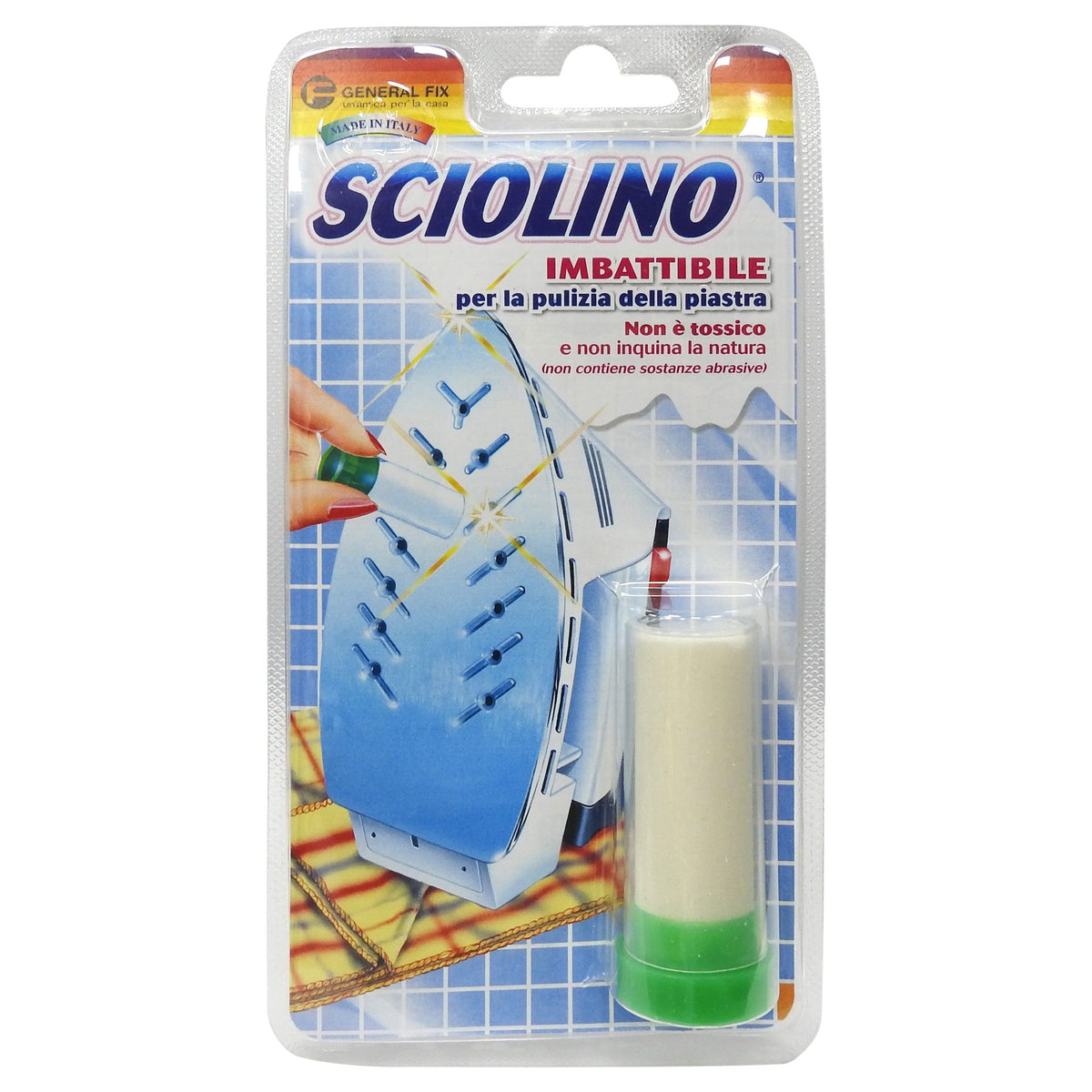 Sciolino Stick Curatare Talpa Fier de Calcat, Creion pentru Indepartarea Depunerilor si Arsurii, Ceara Solida, 25 g