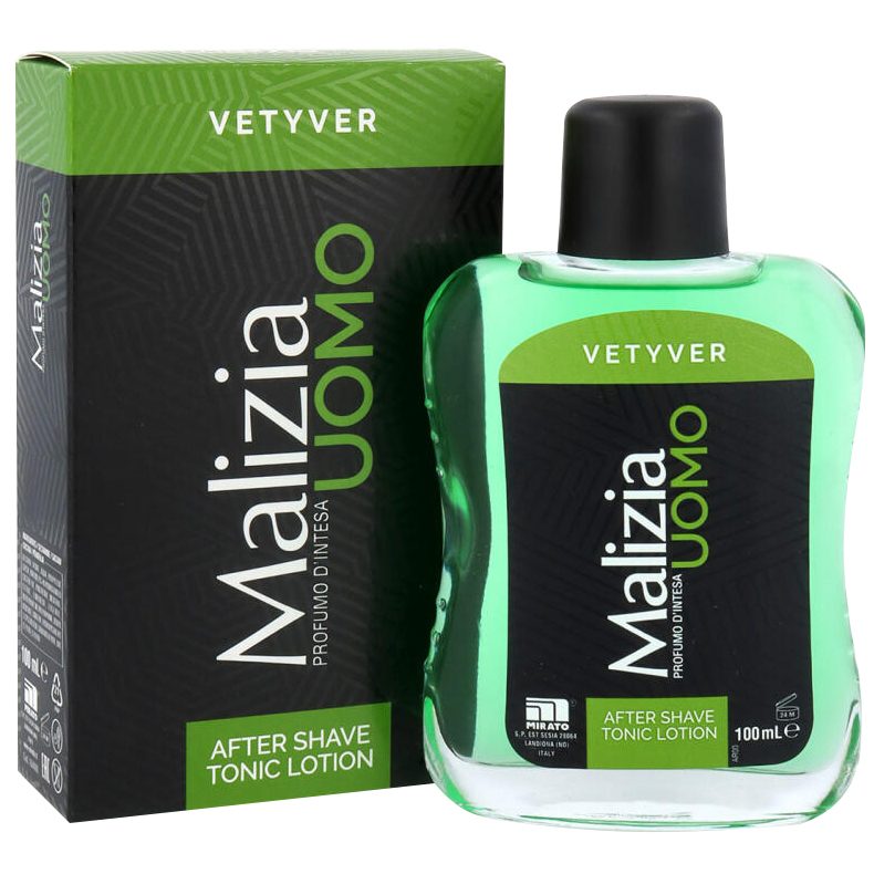 Malizia After Shave Vetyver, Lotiune Dupa Ras Revigoranta, Sticla 100 ml
