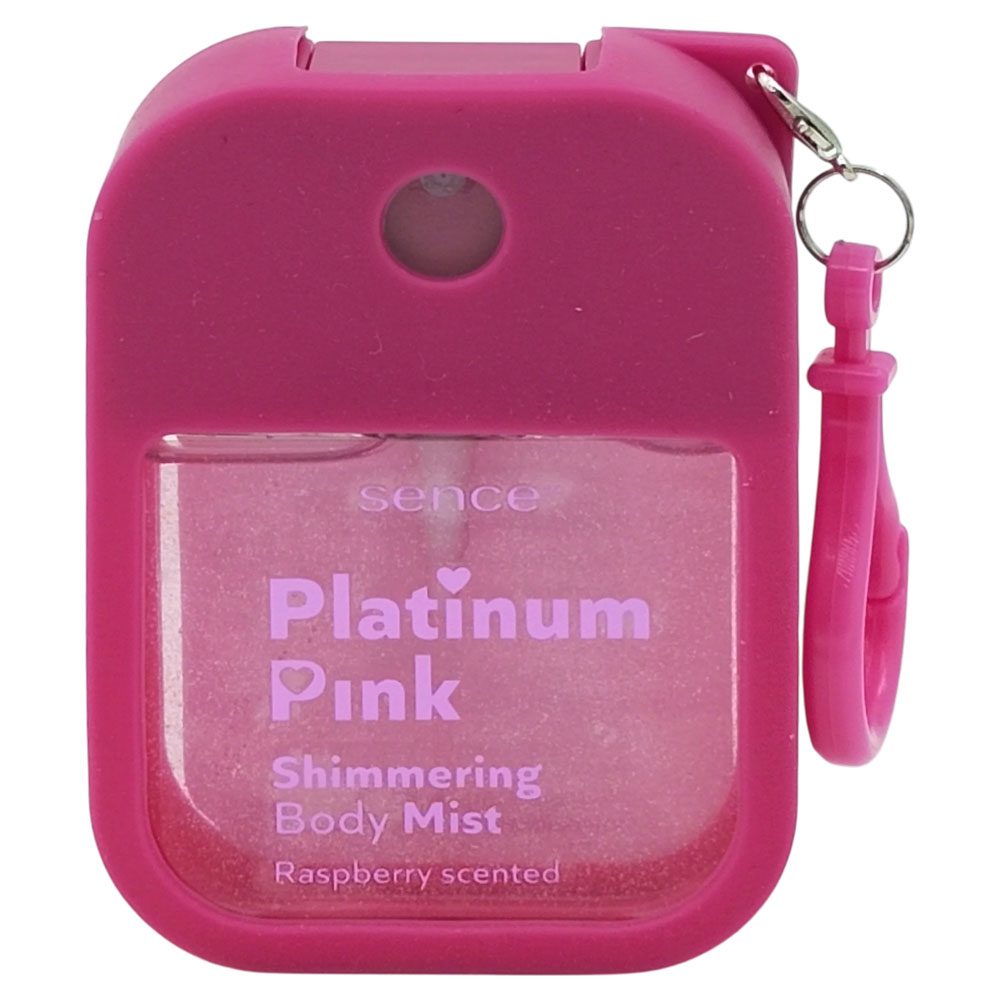 Sence Body Mist Shimmering, Spray Corp Parfumat cu Sclipici, Recipient Tip Breloc, 35 ml