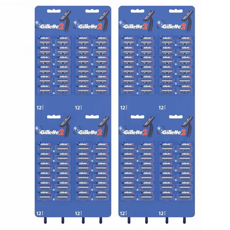Gillette G2 Aparat de Ras de Unică Folosință, Sistem cu 2 Lame, Bandă Lubrifiantă, Set 96 Bucăți