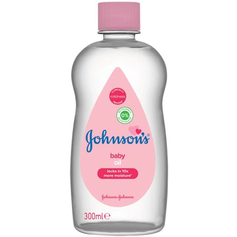Johnson's Baby Ulei de Corp Hidratant pentru Copii, Formula Delicata, Extract de Bumbac, 300 ml, Roz