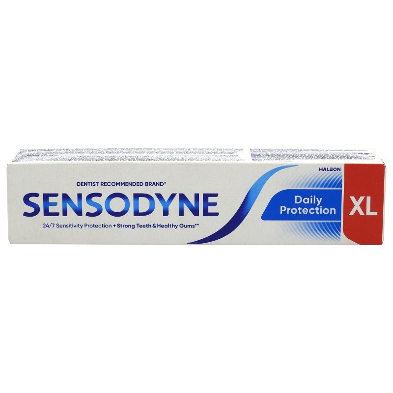 Sensodyne Daily Protection, Pasta de Dinti pentru Sensibilitate Dentara si Protectie Zilnica, Fluor, 100 ml
