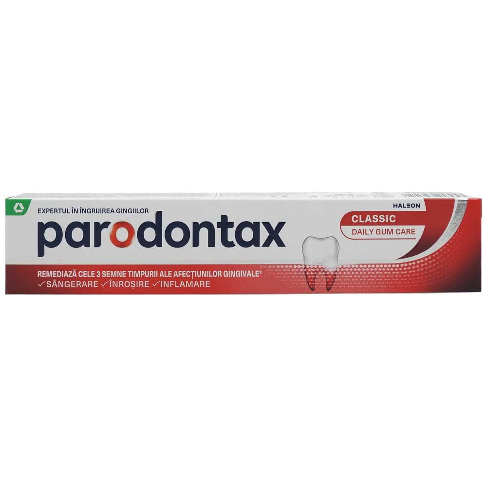 Pasta de Dinti Parodontax Classic, Protectie Gingivala si Curatare Zilnica, Fara Fluor, 75 ml