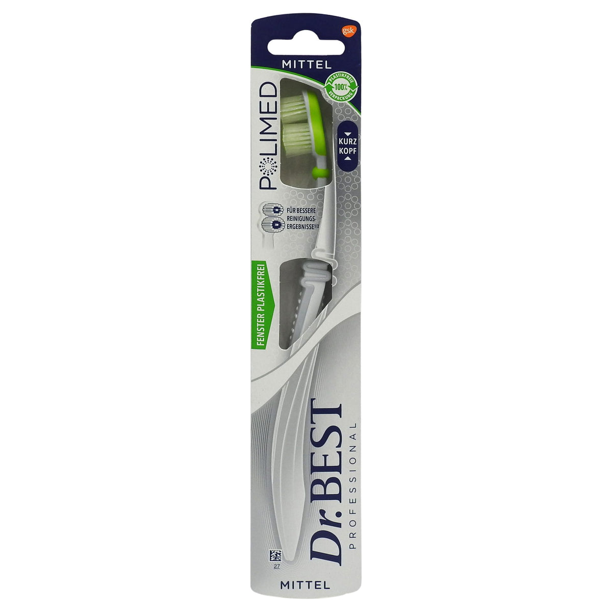 Dr. Best Professional Polimed, Periuta de Dinti, Actiune Curatare Avansata, Peri de Duritate Medie, 1 Bucata, Multicolor