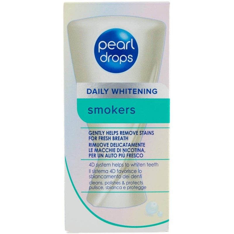 Pearl Drops Smokers Pasta de Dinti pentru Fumatori, Actiune Anti-Pete si Decolorare, Formula Albire Intensiva, 50 ml