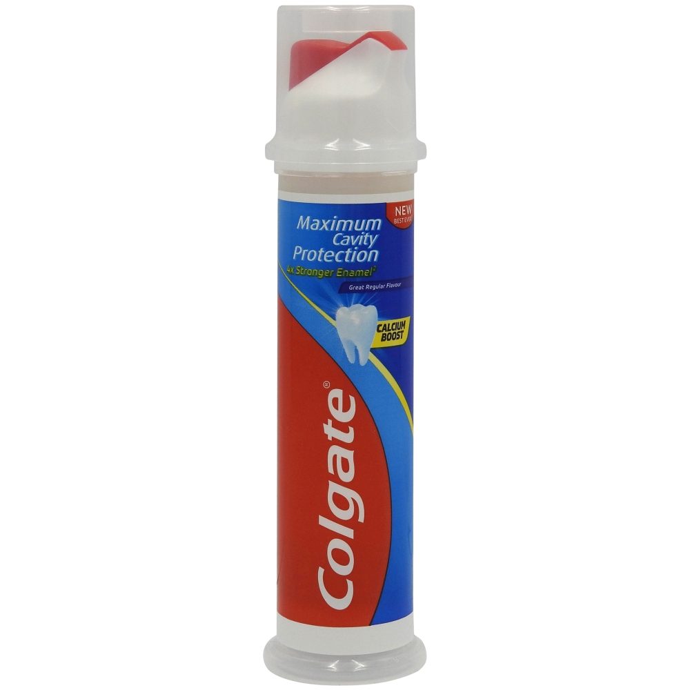 Colgate Pasta de Dinti, Protectie Anti-Carii Cavity Protection, Flacon cu Pompa, 100 ml