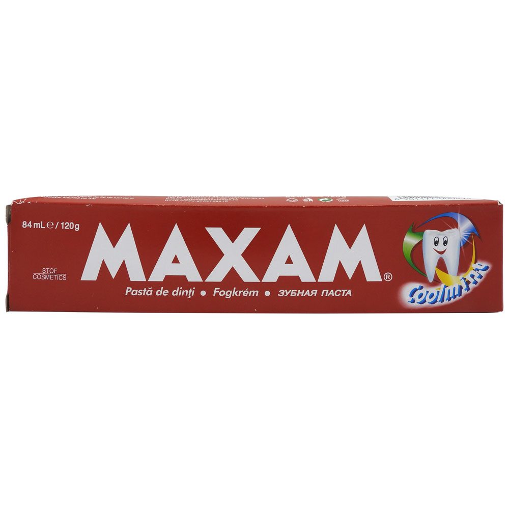 Pasta de Dinti Maxam, Aroma Coolmint, Reimprospatare Intensa, Tub 120 g