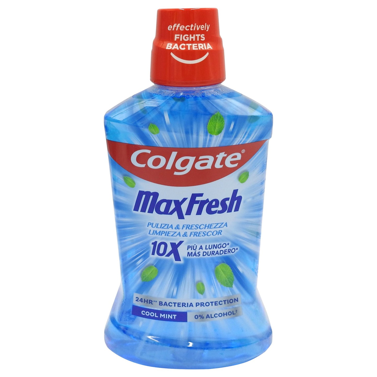 Colgate Apa de Gura Max Fresh, Tehnologie FreshFX, Protectie Cavitate, Aroma Cool Mint, 500 ml