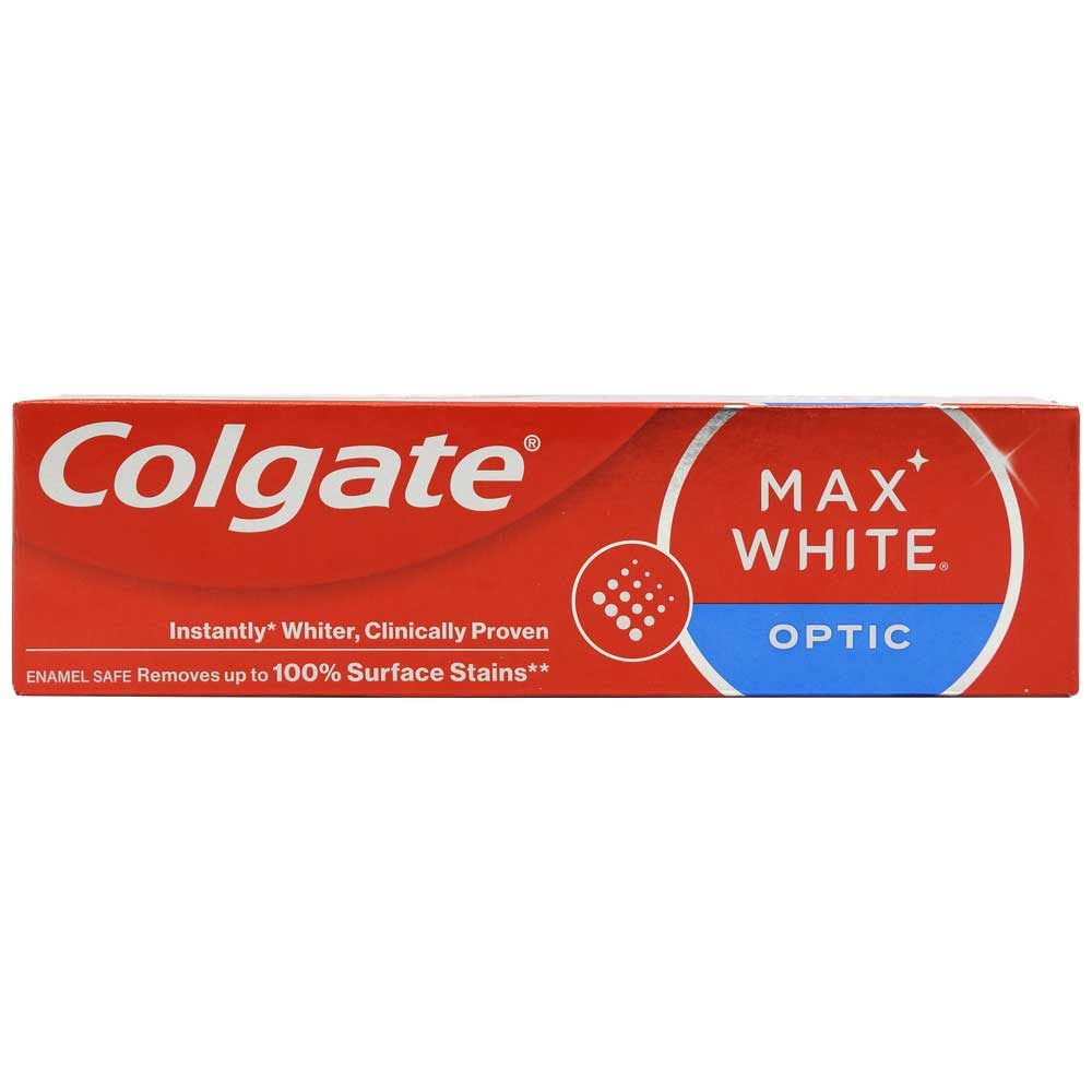 Pasta de Dinti Colgate Max White One Optic, Efect de Albire Instantanee, Tehnologie cu Agent de Lustruire, 75 ml