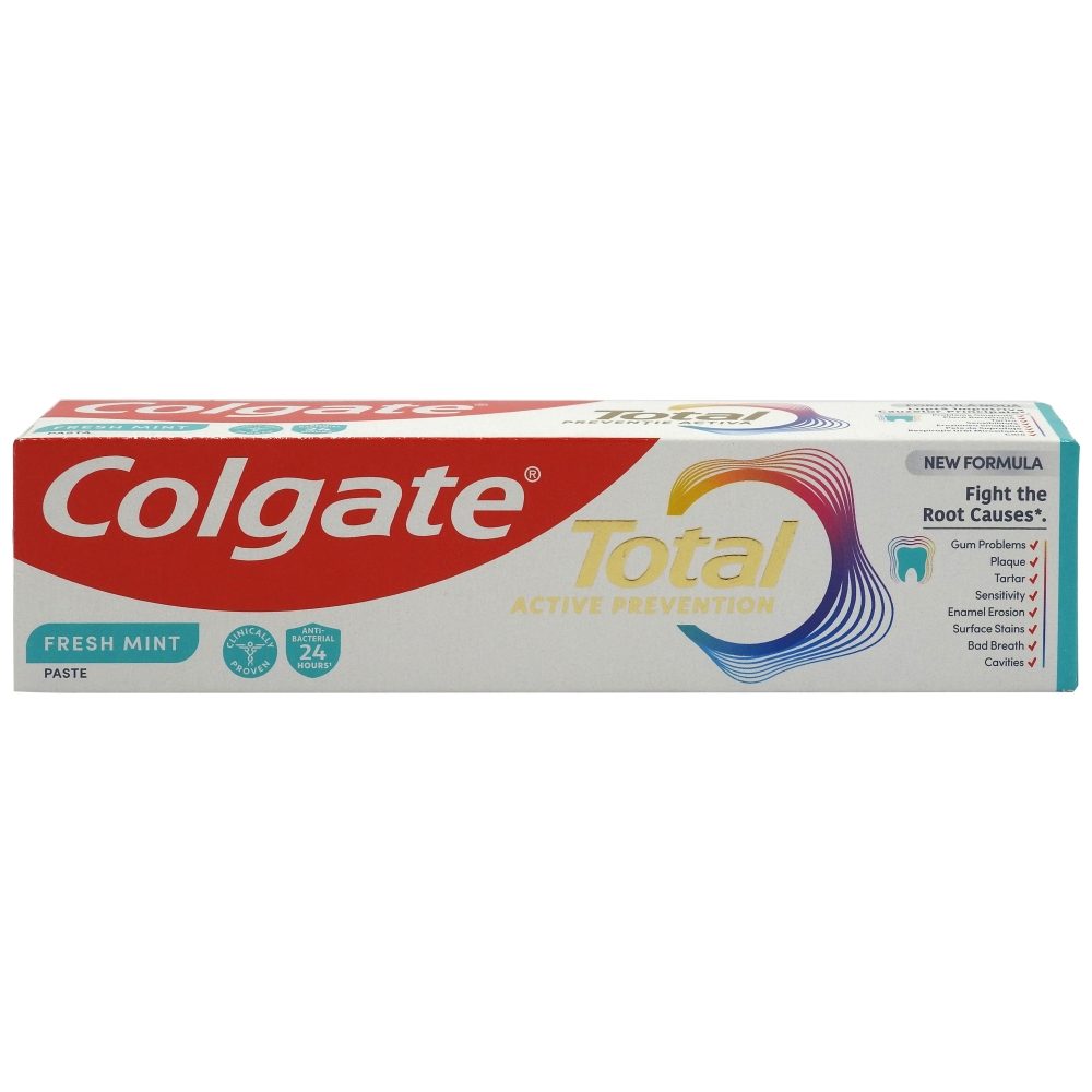 Colgate Pasta de Dinti Total Fresh Mint, Protectie Antibacteriana Timp de 24 Ore, 100 ml