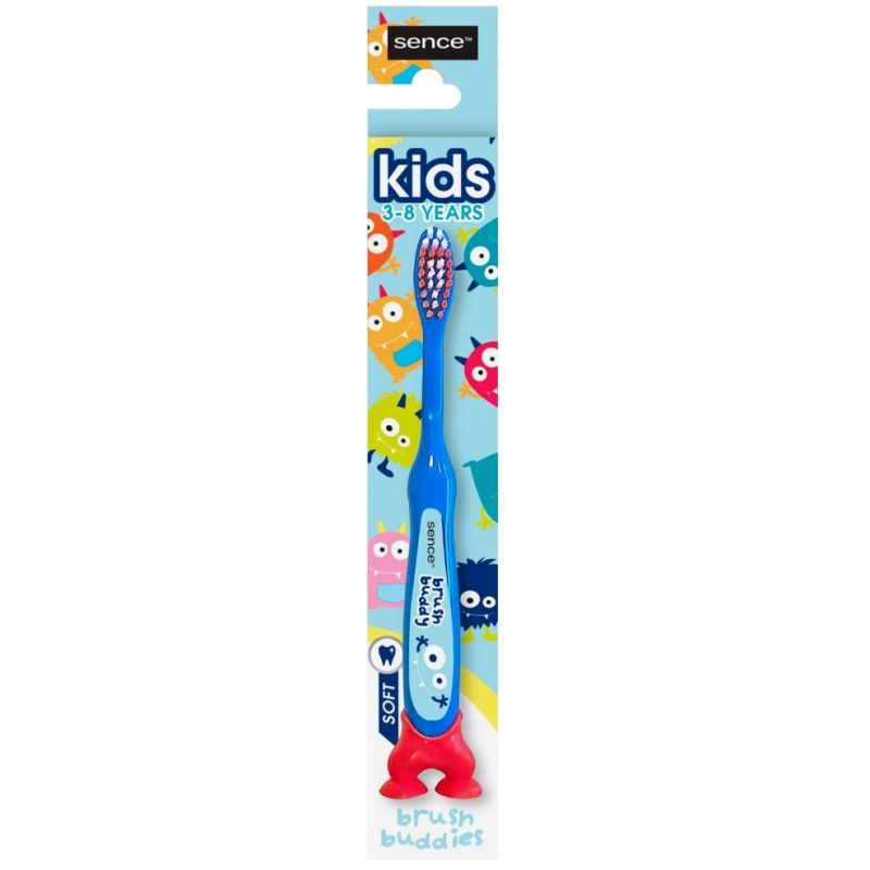 Sence Periuta de Dinti pentru Copii, Peri Moi Soft, Protectie Carii si Gingi Sensibile, Maner Ergonomic, Varsta 3-8 Ani