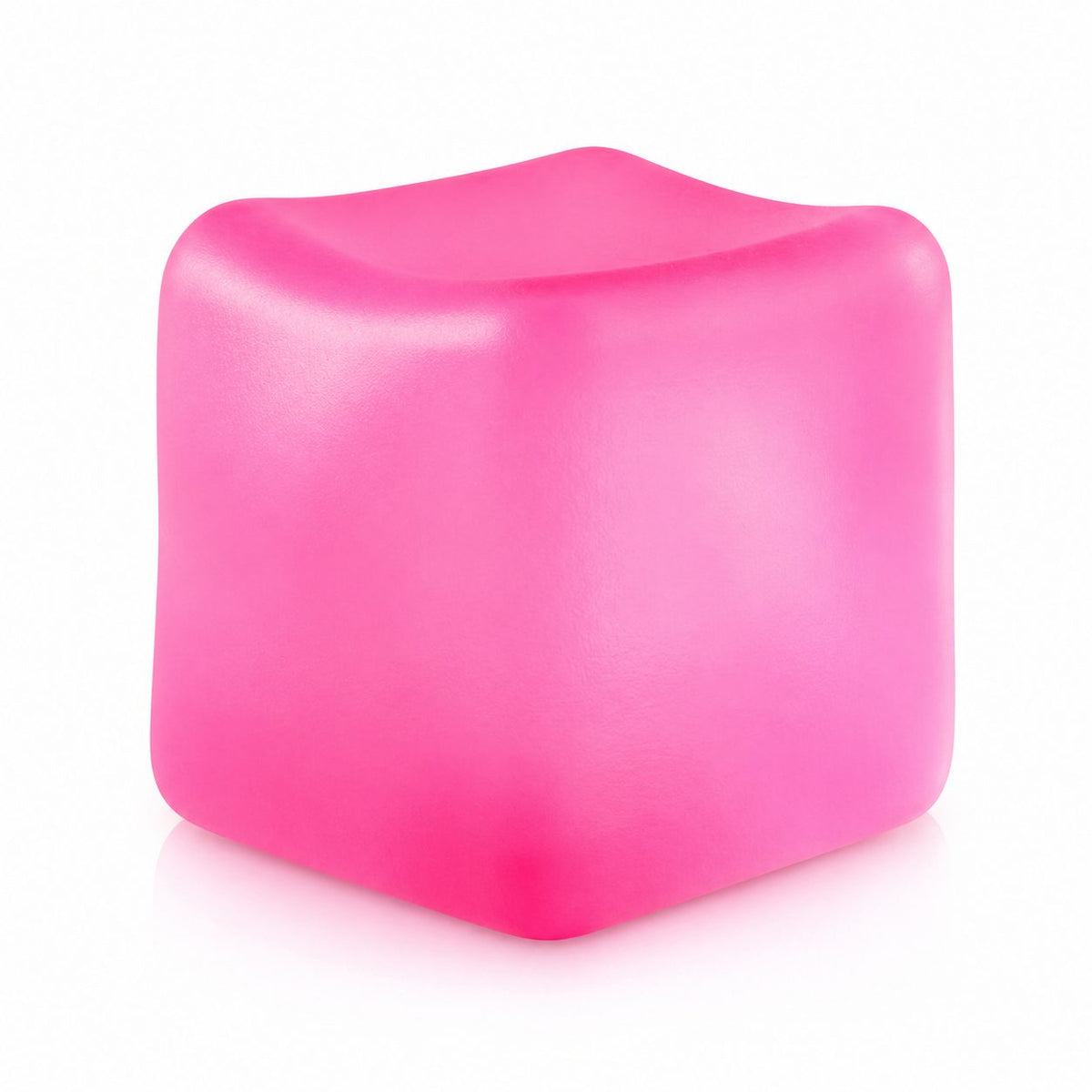 Cub Antistres Needoh, Jucarie Fidget Cub de Gheata, Comprimabil cu Revenire Lenta, Material Termoplastic cu Maltoza, Roz, 70 g, 3.5x3.5x3.5 cm