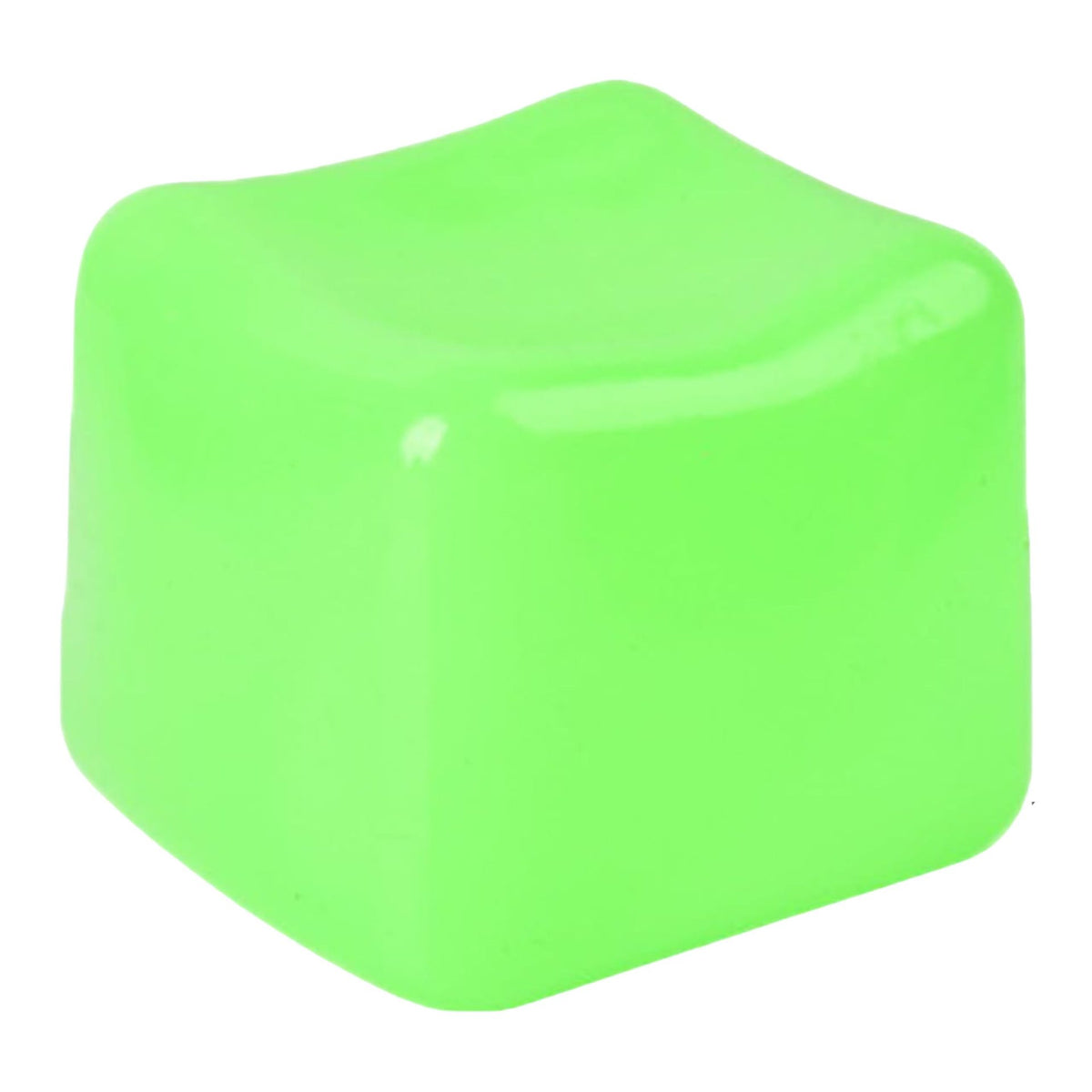 Jucarie Squishy Antistres Cub de Gheata, Revenire Lenta, Material TPR, 3x3 cm, Verde Deschis