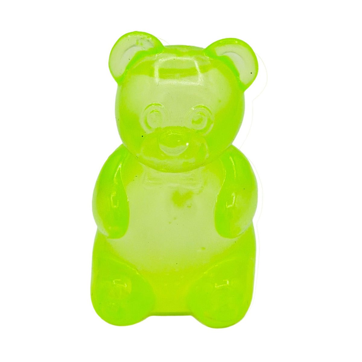 Jucarie Antistres Squishy, Urs Gummy Bear Senzorial, Material Termoplastic, 4x4x7.5 cm, Verde