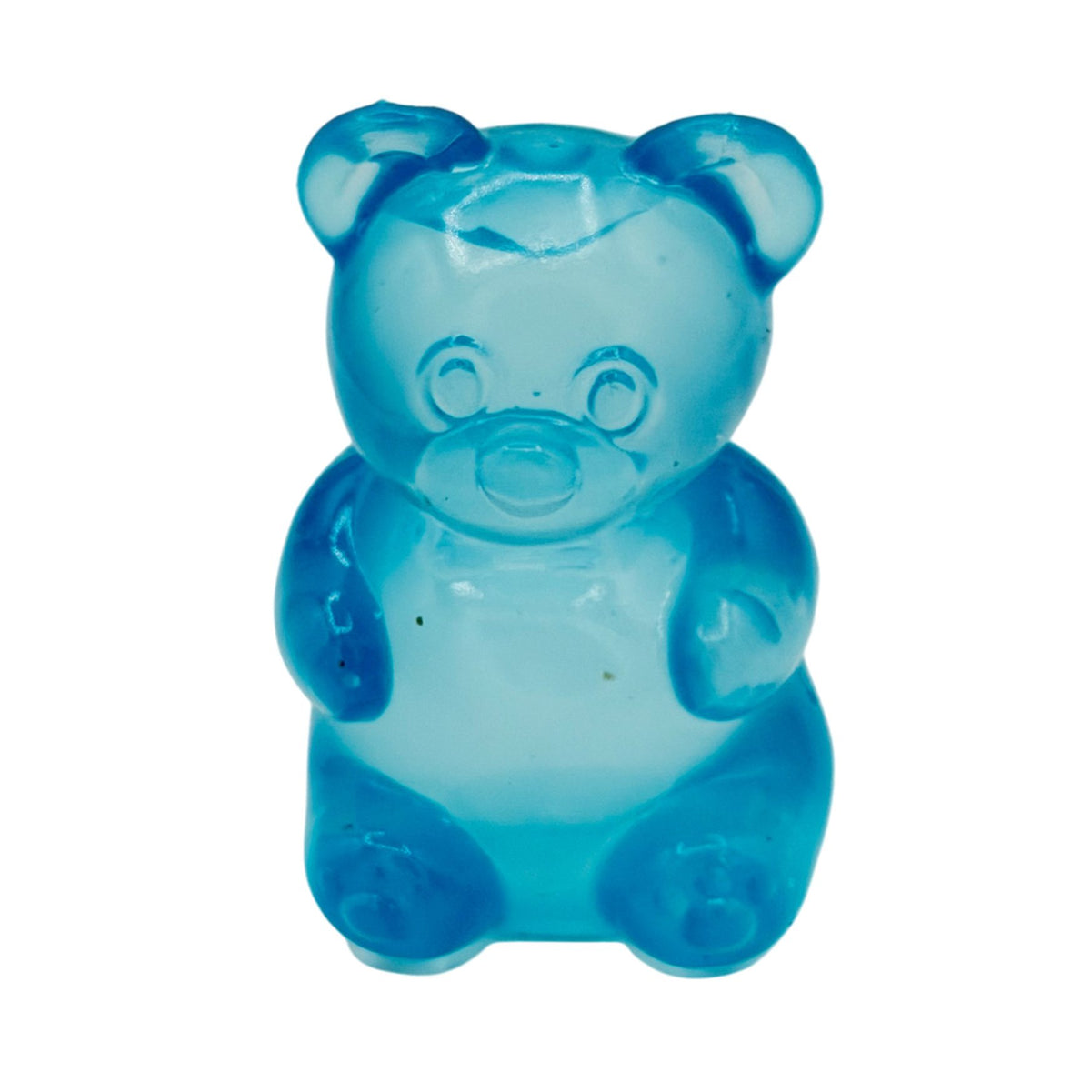 Jucarie Antistres Squishy, Model Gummy Bear Comprimabila cu Revenire, Termoplastic, 4x4x7.5 cm, Albastru