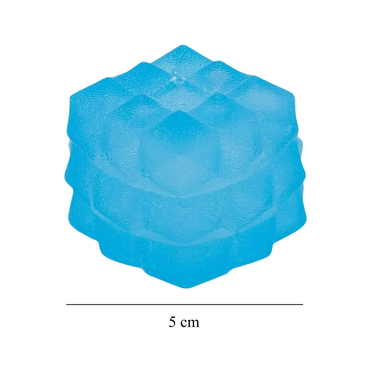 Jucarie Squishy Antistres Cub, Design Sculptat 3D cu Revenire Lenta, Spuma Poliuretanica, 5 cm, 135 g, Albastru