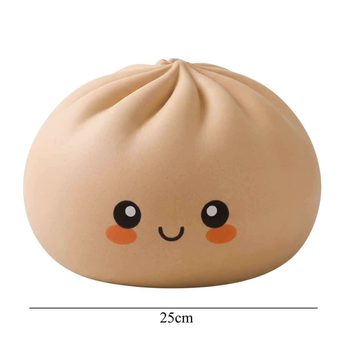 Jucarie Antistres Squishy Dumpling, Model Fata Zimbitoare, Spuma Poliuretanica Slow-Rise, 25 cm, 1.5 kg, Portocaliu