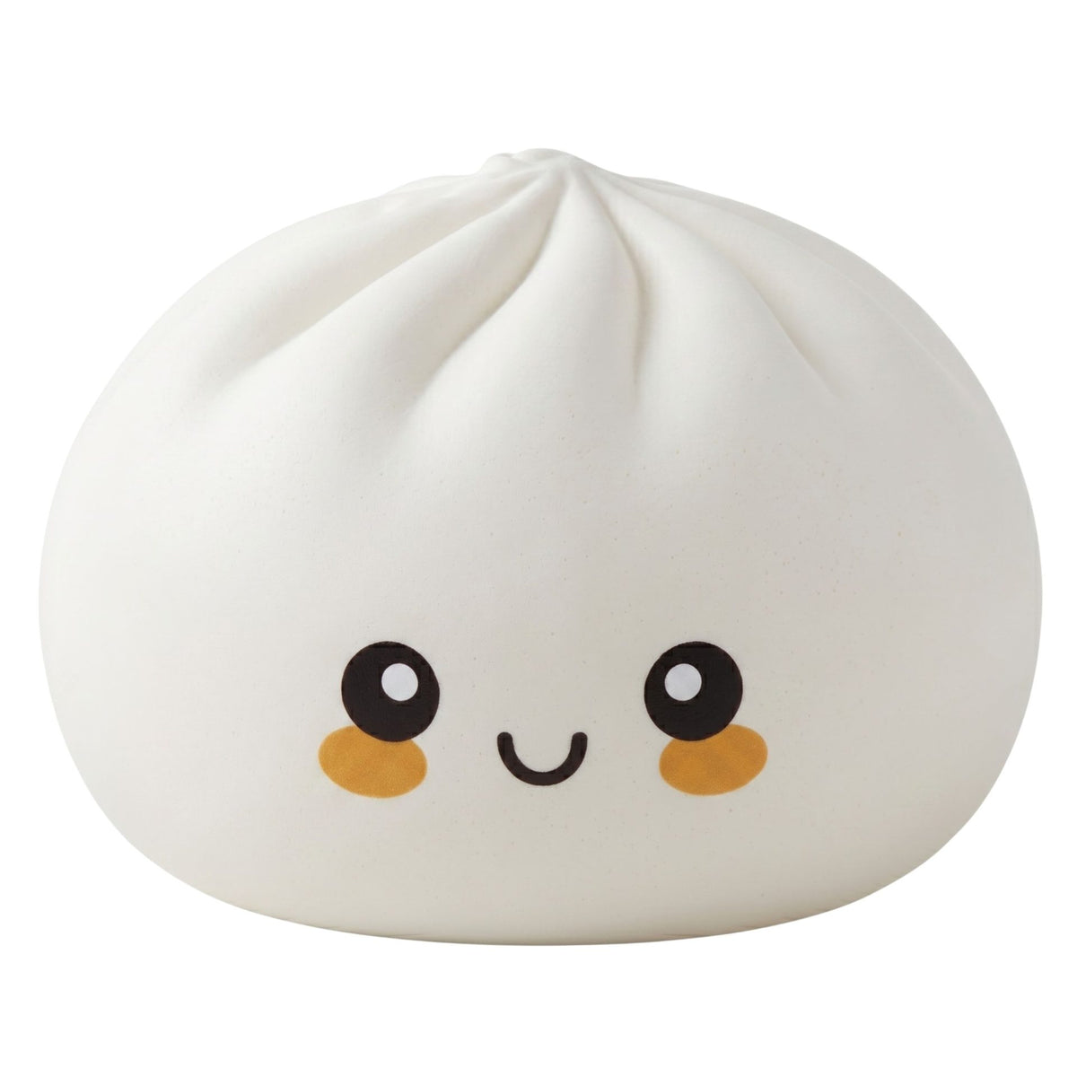 Jucarie Squishy Dumpling Antistres, Revenire Lenta cu Fata Zimbitoare, Spuma Termoplastica, 25 cm, 1.5 kg, Alb