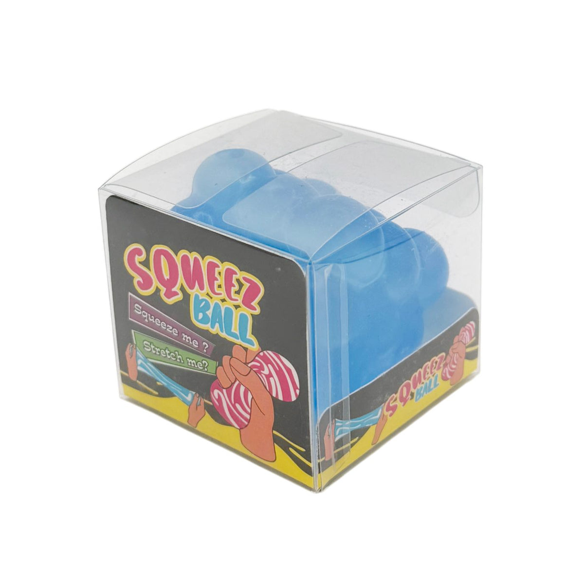 Jucarie Antistres Magic Bubble Cube 3D, Squishy Senzorial Comprimabil, Termoplastic, 5x5x5 cm, Albastru