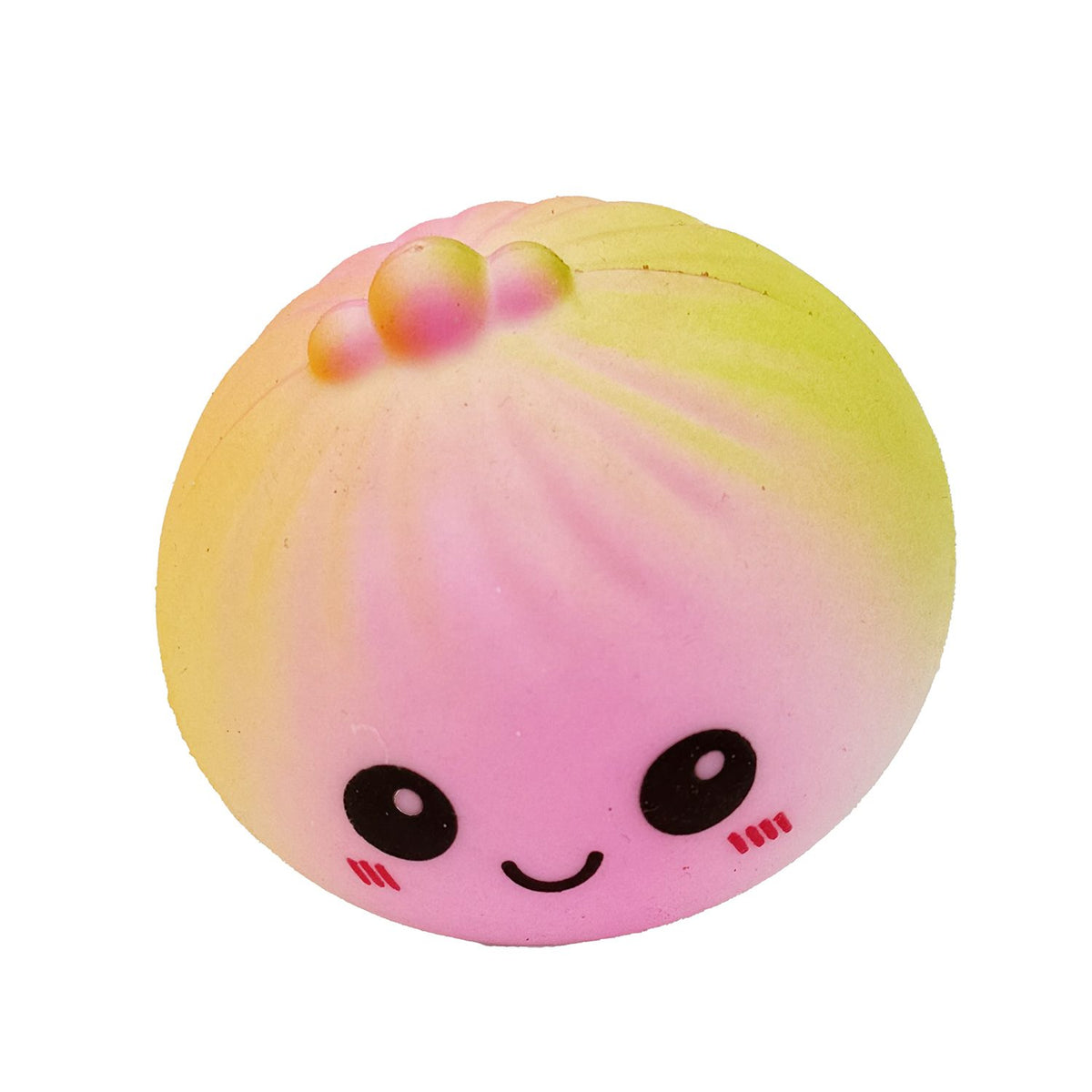 Jucarie Squishy Antistres, Model Dumpling Fata Zambitoare Curcubeu, Termoplastic, 6.5x4.5 cm, Culoare Mix Surpriza