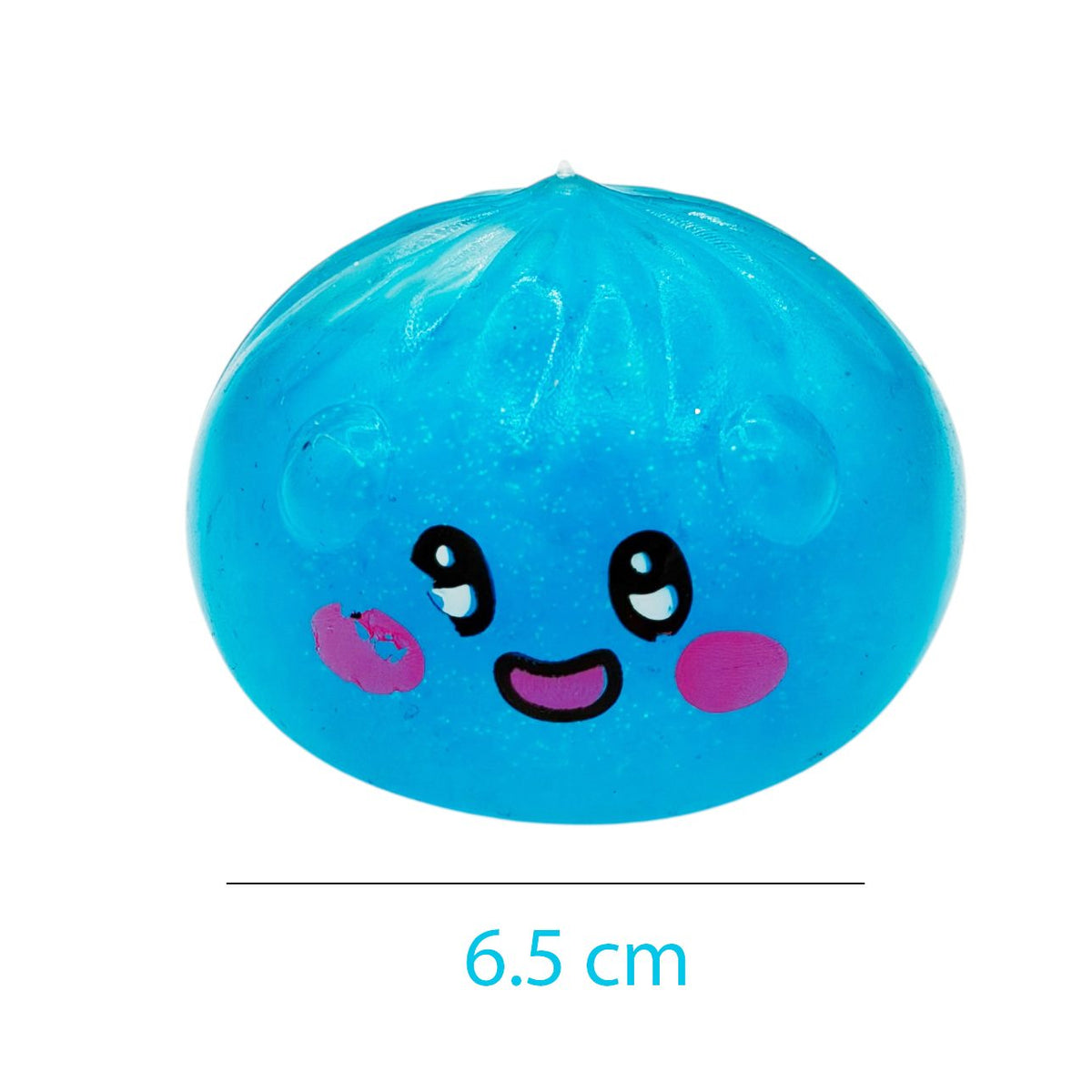 Jucarie Squishy Antistres Dumpling, Model Fata Zambitoare Crystal Emoji, Material Termoplastic, 6.5 cm, Culoare Mix Surpriza