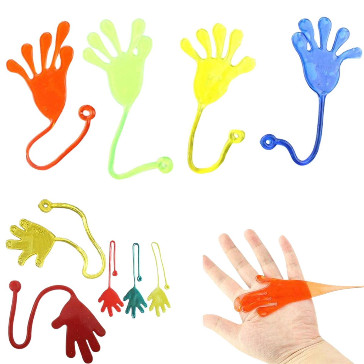 Jucarie Senzoriala Antistres, Model Brat Elastic, Fidget Toy pentru Indemanare si Relaxare, Material TPR, 20 x 7 cm, Verde, 1 Bucata