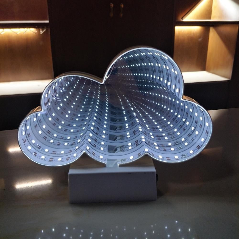 Decoratiune Luminoasa Neon Model Norisor, Alimentare USB sau 3 Baterii AA, Material Plastic, 20 cm, Alb Rece