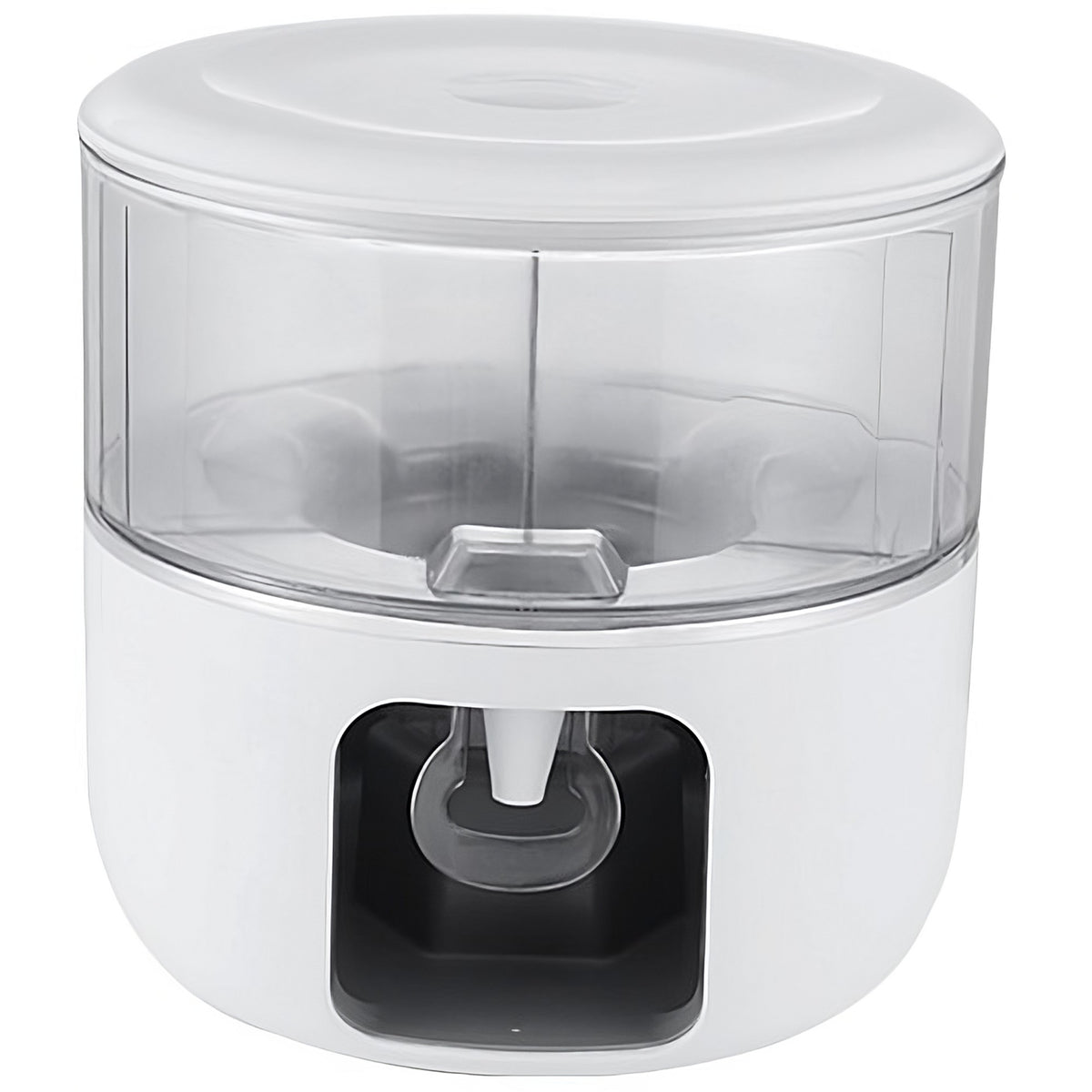 Dozator de Apa Rotativ, Dispozitiv Servire Bauturi cu 3 Compartimente Detasabile, Sistem de Rotire 360 Grade, Plastic Alimentar, Capacitate 5.2 L, Alb