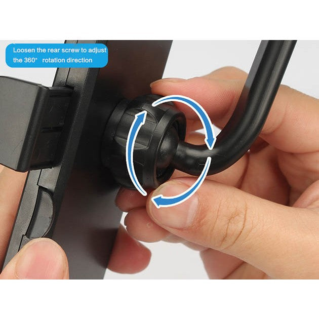 Suport Auto Pentru Oglinda Retrovizoare, Rotativ 360 Grade, Brat Telescopic si Retractabil, Multifunctional, ABS cu Finisaj Carbon, Negru